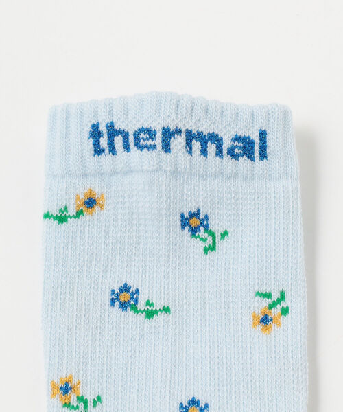 BEAMS BOY（ビームスボーイ）の「ROSTER SOX × BEAMS BOY / フラワーサーマル ソックス（ソックス/靴下・レディース・ホワイト/サックスブルー・ONE SIZE）」の8枚目の写真