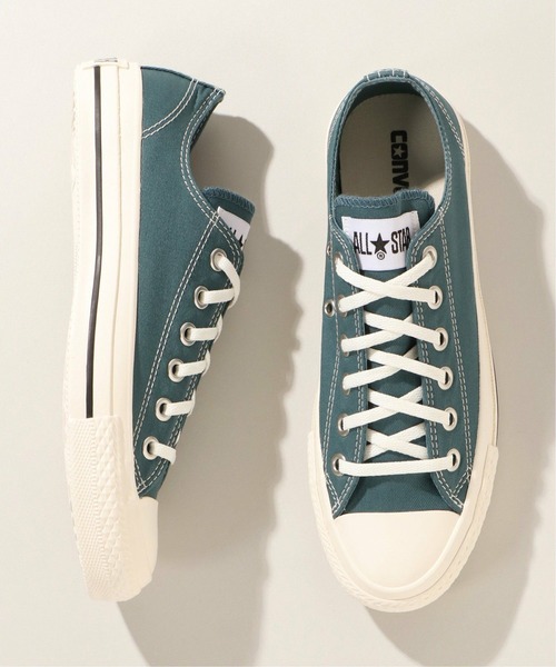 CONVERSE ALL STAR（コンバースオールスター）の「ALL STAR オールスター ステッチング WT OX（スニーカー・レディース・ブラック/グリーン・23cm/23.5cm/24.5cm/24.0cm）」の2枚目の写真