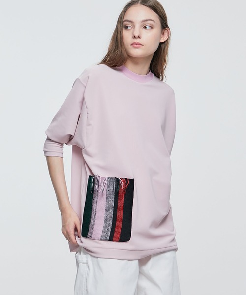 TOGA PULLA（トーガ　プルラ）の「【TOGA PULLA/トーガプルラ】ピケジャージープルオーバー TP21-JK23-（Tシャツ/カットソー・レディース・ブラック/ピンク・36/38）」の22枚目の写真