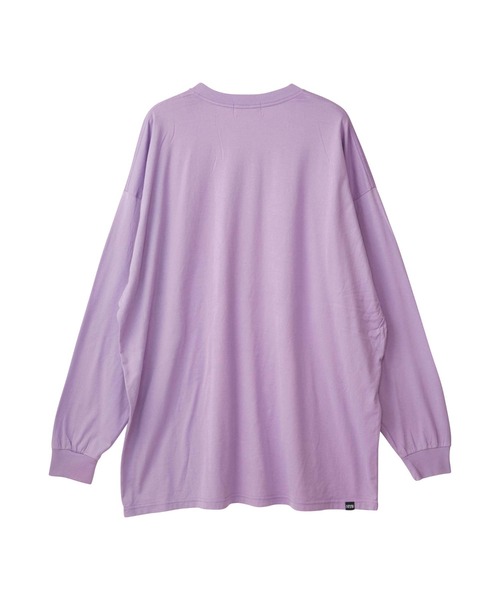 HYSTERIC GLAMOUR（ヒステリックグラマー）の「GIRLS STONE オーバーサイズTシャツ（Tシャツ/カットソー・レディース・ホワイト/パープル/グレー・FREE）」の6枚目の写真