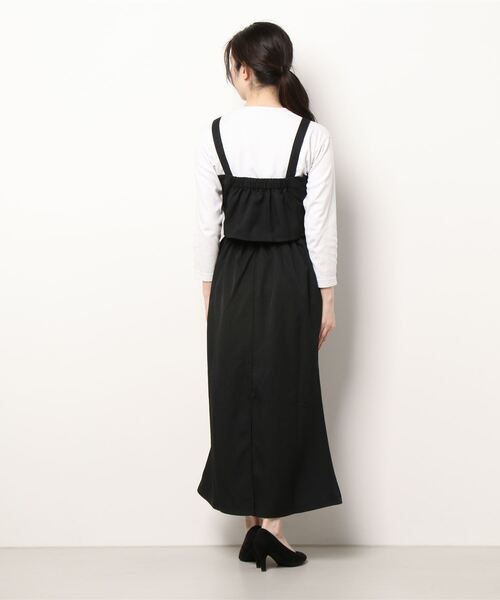 CECIL McBEE(セシルマクビー)の「ビスチェ&マーメードスカートセットアップ(ジャンパースカート・レディース・ブラック/アイボリー・MEDIUM/LARGE)」の4枚目の写真