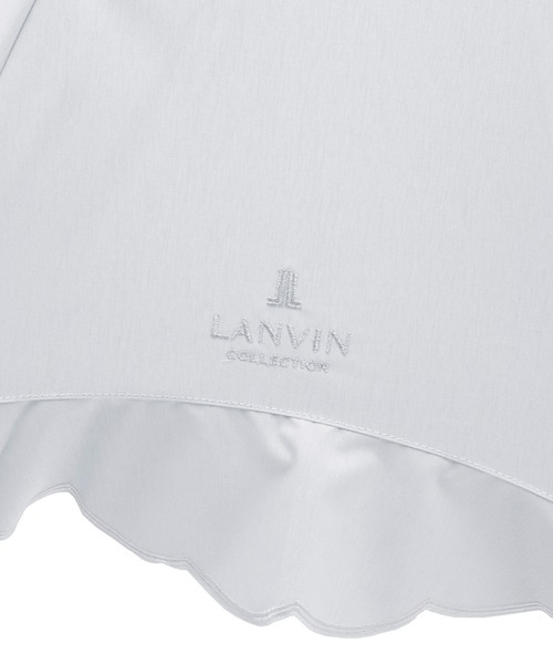 LANVIN collection（ランバン コレクション）の「晴雨兼用日傘　”シエスタスカラ刺繍フリル”（長傘・レディース・ホワイト/ブラック・FREE）」の13枚目の写真