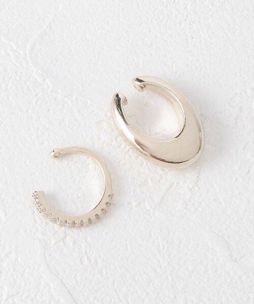 SHOO・LA・RUE(シューラルー)の「◆【2点セット】イヤーカフ(片耳用)(イヤリング・レディース・ホワイト系その他/ホワイト系1/ゴールド系その他/ホワイト系3/アイボリー系・00)」の7枚目の写真