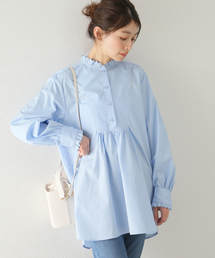 La TOTALITE | スカラップ襟ロングシャツ(シャツ/ブラウス)