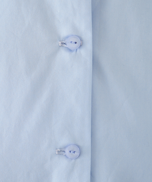 La TOTALITE（ラトータリテ）の「スカラップ襟ロングシャツ（シャツ/ブラウス・レディース・ホワイト/サックスブルー・FREE）」の19枚目の写真