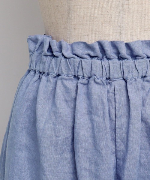 chambre de charme(シャンブルドゥシャーム)の「●cdc 14リネン ボタンパンツ(その他パンツ・レディース・パープル/ブラック/チェック・FREE)」の6枚目の写真