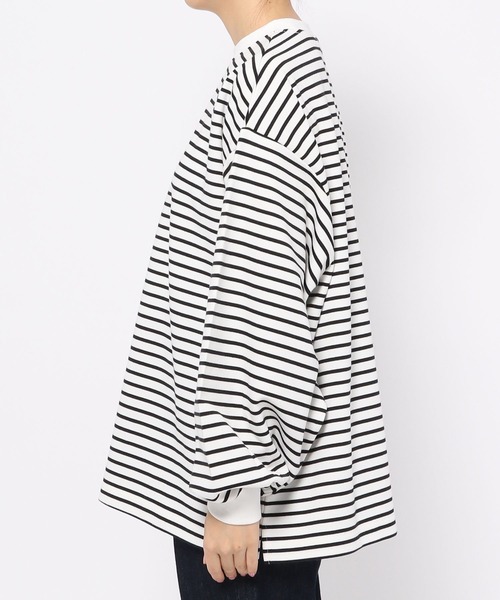 PAGEBOY（ページボーイ）の「ボーダーボリュームスリーブプルオーバー（Tシャツ/カットソー・レディース・マルチ/オフホワイト・FREE）」の11枚目の写真