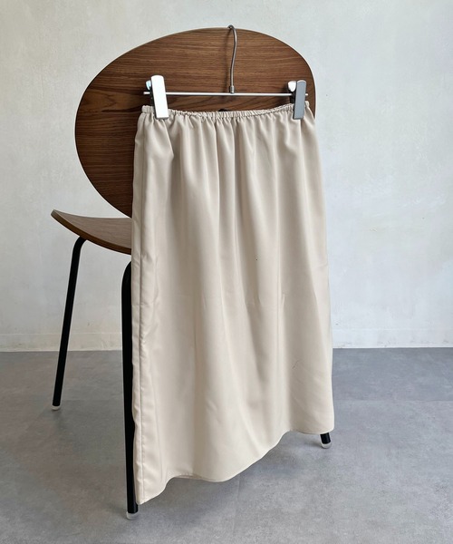 CAPRICIEUX LE'MAGE（カプリシューレマージュ）の「〈Sサイズ追加〉リブパフスリーブマキシワンピース（ワンピース・レディース・チャコールグレー/ホワイト系その他/グリーン系その他・FREE/S）」の12枚目の写真