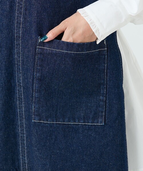 FREAK'S STORE(フリークスストア)の「エプロンベスト(ベスト・レディース・ブラック/オフホワイト/オリーブ/サックスブルー/ネイビー・フリ-)」の18枚目の写真