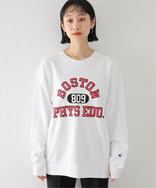 Champion(チャンピオン)の「【Champion/チャンピオン】reverse weave crew neck sweat(スウェット・レディース・ホワイト/ブラック/ネイビー・FREE)」の7枚目の写真