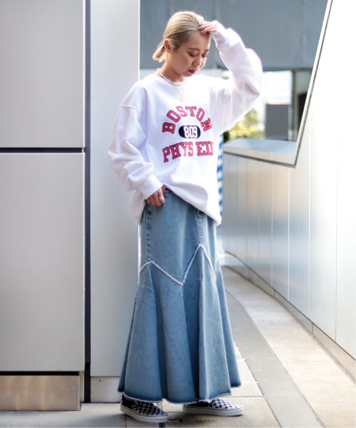 Champion(チャンピオン)の「【Champion/チャンピオン】reverse weave crew neck sweat(スウェット・レディース・ホワイト/ブラック/ネイビー・FREE)」の12枚目の写真