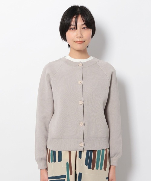 LAKOLE（ラコレ）の「ダブルジャカードラグランショートカーディガン / 267651（カーディガン/ボレロ・レディース・オレンジ/ブラック/グリーン/サンドグレー・SMALL/MEDIUM）」の13枚目の写真
