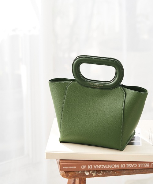 ROPE' PICNIC(ロペピクニック)の「オーバルハンドルミニトート&ショルダーバッグ(ショルダーバッグ・レディース・ブラック/キナリ/グリーン系その他/オレンジ・FREE)」の4枚目の写真