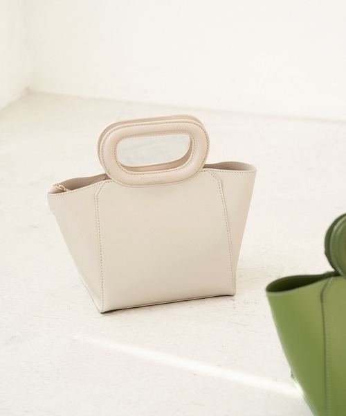 ROPE' PICNIC(ロペピクニック)の「オーバルハンドルミニトート&ショルダーバッグ(ショルダーバッグ・レディース・ブラック/キナリ/グリーン系その他/オレンジ・FREE)」の2枚目の写真