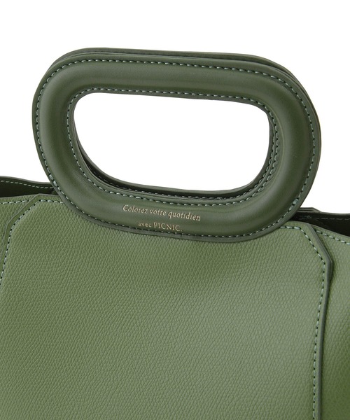ROPE' PICNIC(ロペピクニック)の「オーバルハンドルミニトート&ショルダーバッグ(ショルダーバッグ・レディース・ブラック/キナリ/グリーン系その他/オレンジ・FREE)」の8枚目の写真