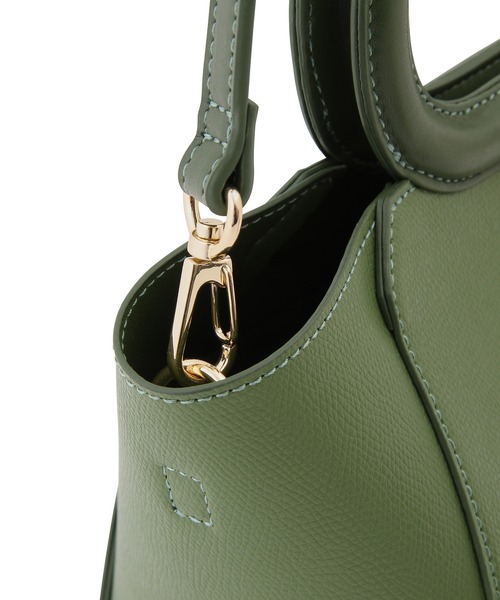 ROPE' PICNIC(ロペピクニック)の「オーバルハンドルミニトート&ショルダーバッグ(ショルダーバッグ・レディース・ブラック/キナリ/グリーン系その他/オレンジ・FREE)」の9枚目の写真