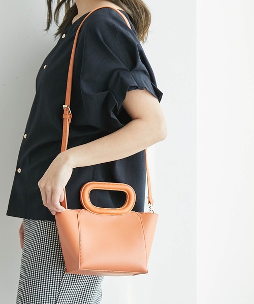 ROPE' PICNIC(ロペピクニック)の「オーバルハンドルミニトート&ショルダーバッグ(ショルダーバッグ・レディース・ブラック/キナリ/グリーン系その他/オレンジ・FREE)」の21枚目の写真