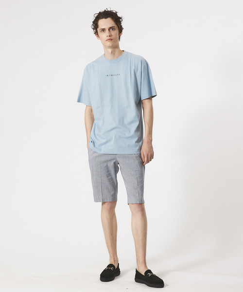ABAHOUSE(アバハウス)の「【IN THE CITY】スモール ロゴTシャツ(Tシャツ/カットソー・メンズ・ホワイト/ブラック/パープル/ブルー/グレイッシュブルー/ピンク/ベージュ・44/46/48)」の16枚目の写真
