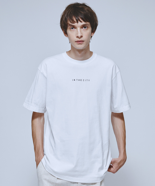 ABAHOUSE(アバハウス)の「【IN THE CITY】スモール ロゴTシャツ(Tシャツ/カットソー・メンズ・ホワイト/ブラック/パープル/ブルー/グレイッシュブルー/ピンク/ベージュ・44/46/48)」の20枚目の写真