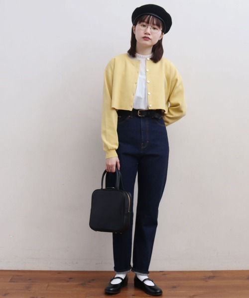 fig Ｌondon（フィグロンドン）の「grandma hand bag（ハンドバッグ・レディース・ダークブラウン/ブラック/ネイビー・FREE）」の13枚目の写真