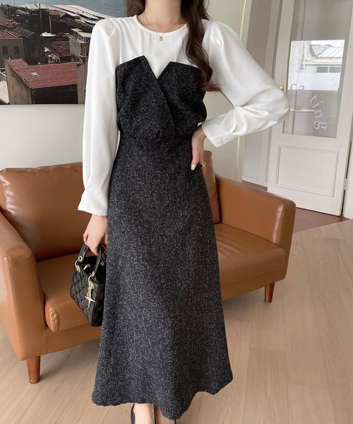 セール フロント切り替えワンピース ワンピース Emi エミプラス のファッション通販 Zozotown