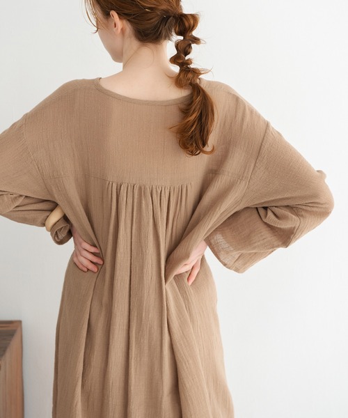 Crisp（クリスプ）の「ガーゼカフタンワンピース（ワンピース）」 WEAR