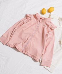 肩フリルラッシュガード