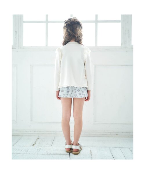 apres les cours（アプレレクール）の「肩フリルラッシュガード（ラッシュガード・キッズ・ピンク/アイボリー・140/80/130/100/90/120/110）」の4枚目の写真