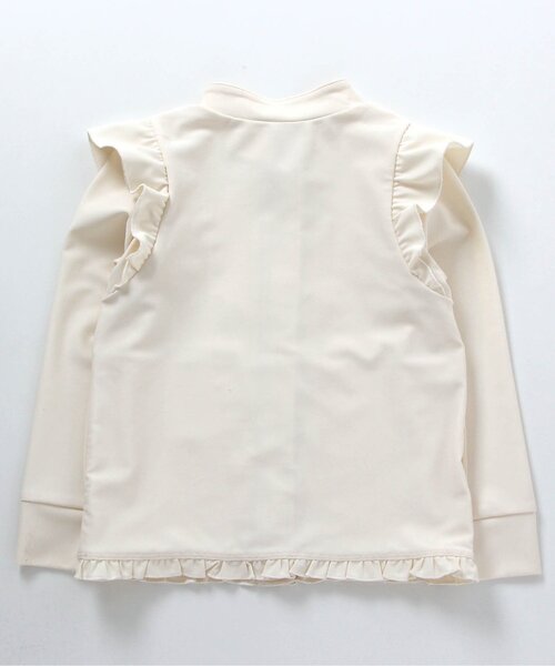 apres les cours（アプレレクール）の「肩フリルラッシュガード（ラッシュガード・キッズ・ピンク/アイボリー・140/80/130/100/90/120/110）」の9枚目の写真