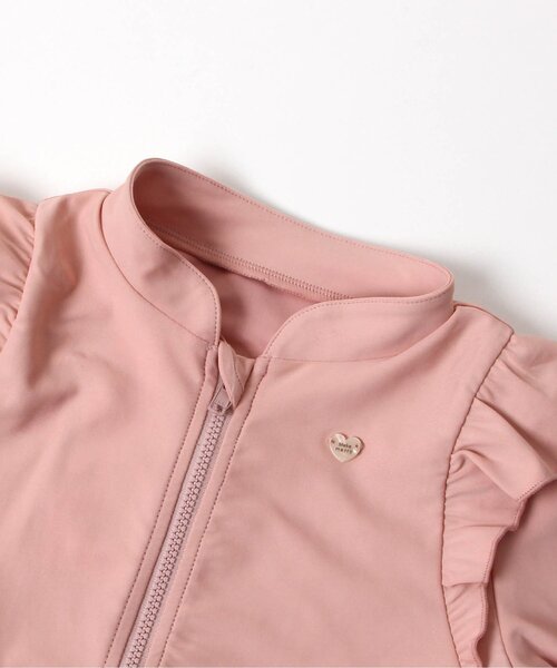 apres les cours（アプレレクール）の「肩フリルラッシュガード（ラッシュガード・キッズ・ピンク/アイボリー・140/80/130/100/90/120/110）」の12枚目の写真