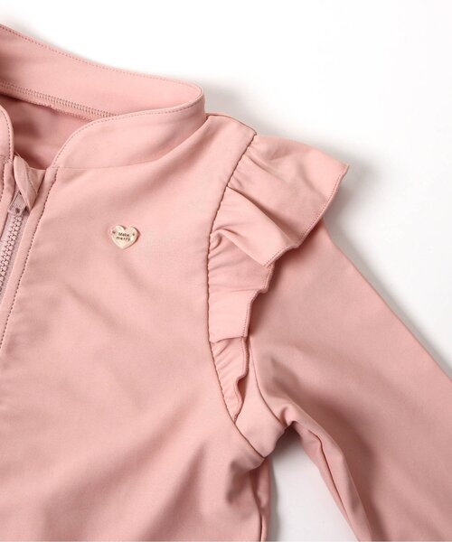 apres les cours（アプレレクール）の「肩フリルラッシュガード（ラッシュガード・キッズ・ピンク/アイボリー・140/80/130/100/90/120/110）」の13枚目の写真