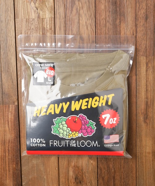 FRUIT OF THE LOOM(フルーツオブザルーム)の「【78】【FRUIT OF THE LOOM】7oz HEAVY WEIGHT BIG T(Tシャツ/カットソー・レディース・ホワイト/ブラック/杢グレー/カーキ・MEDIUM/LARGE/X-LARGE)」の7枚目の写真