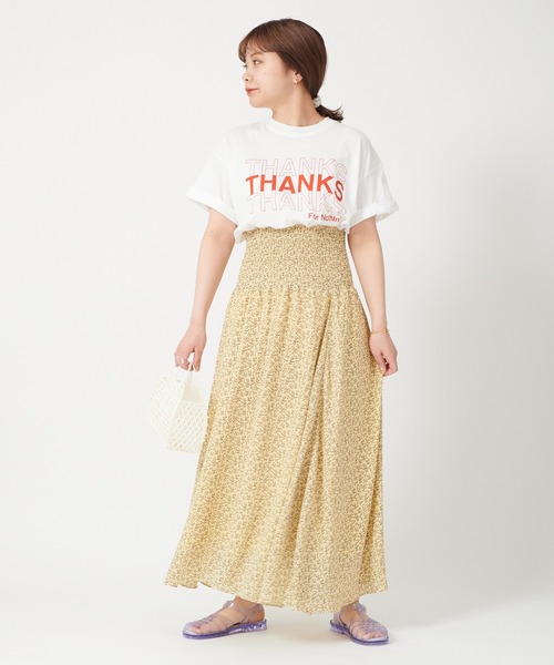 U by SPICK&SPAN(ユーバイスピックアンドスパン)の「ウエストシャーリングスカート◆(スカート・レディース・イエロー・FREE)」の10枚目の写真