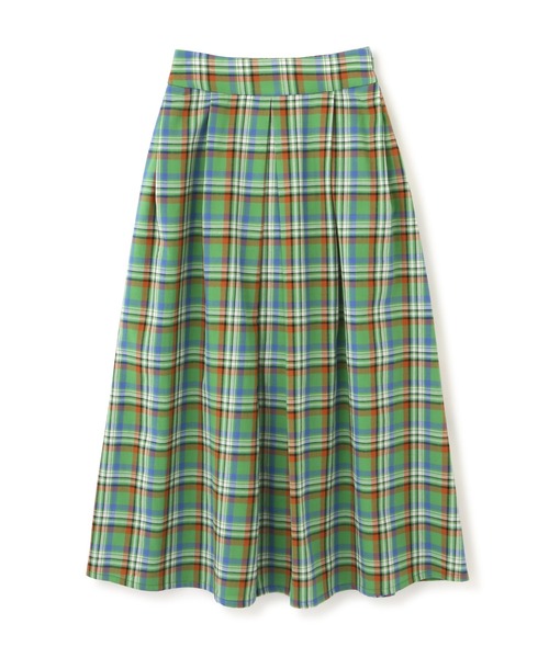 FREE'S MART（フリーズマート）の「◆カラーチェックタックフレアスカート（スカート・レディース・ブルー/グリーン・SMALL/MEDIUM）」の9枚目の写真