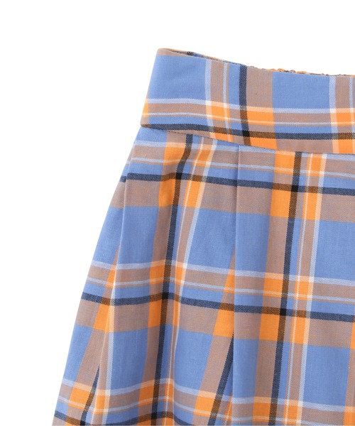 FREE'S MART（フリーズマート）の「◆カラーチェックタックフレアスカート（スカート・レディース・ブルー/グリーン・SMALL/MEDIUM）」の19枚目の写真