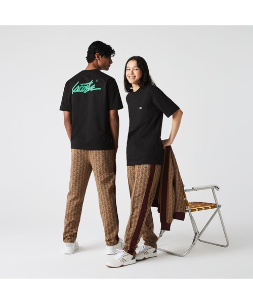 LACOSTE L!VE（ラコステライブ）の「ラコステライブ バックプリントポケットTシャツ（Tシャツ/カットソー・メンズ・ブラック/ホワイト/グレー/スカイブルー・L/S/M/LL/XS）」の4枚目の写真