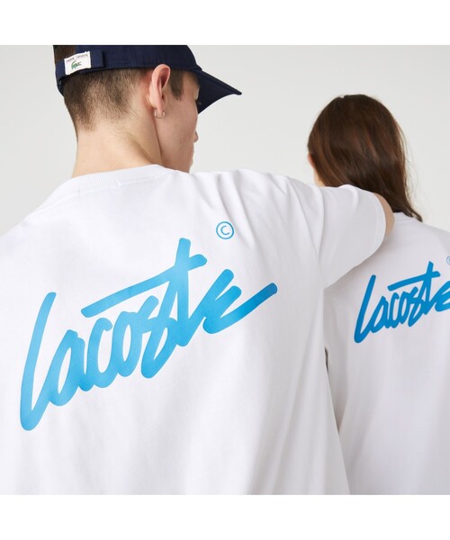 セール】ラコステライブ バックプリントポケットTシャツ（T