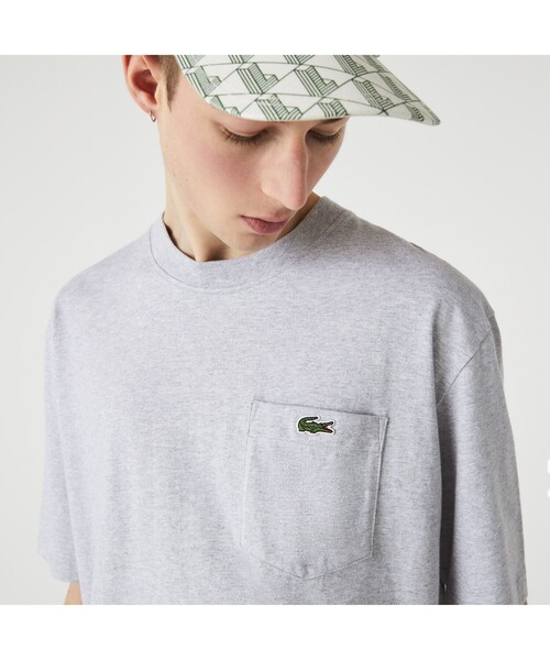 LACOSTE L!VE（ラコステライブ）の「ラコステライブ バックプリントポケットTシャツ（Tシャツ/カットソー・メンズ・ブラック/ホワイト/グレー/スカイブルー・L/S/M/LL/XS）」の19枚目の写真
