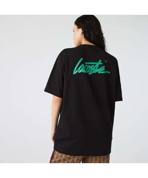セール】ラコステライブ バックプリントポケットTシャツ（T