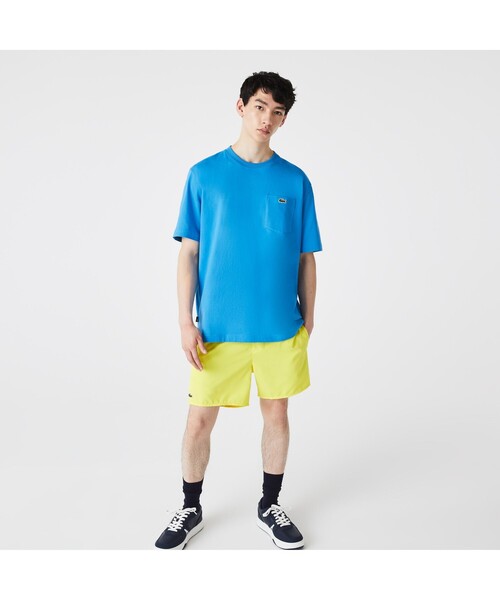 LACOSTE L!VE（ラコステライブ）の「ラコステライブ バックプリントポケットTシャツ（Tシャツ/カットソー・メンズ・ブラック/ホワイト/グレー/スカイブルー・L/S/M/LL/XS）」の6枚目の写真