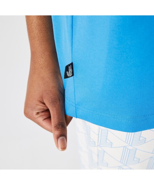 LACOSTE L!VE（ラコステライブ）の「ラコステライブ バックプリントポケットTシャツ（Tシャツ/カットソー・メンズ・ブラック/ホワイト/グレー/スカイブルー・L/S/M/LL/XS）」の5枚目の写真