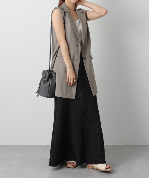 COLONY 2139(コロニートゥーワンスリーナイン)の「巾着ショルダーバッグ/ユニセックス(ショルダーバッグ・メンズ・グレー/ブラック・FREE)」の17枚目の写真