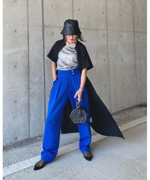 14+(イチヨンプラス)の「レザーチューリップバケットハット(ハット・レディース・オフホワイト/ブラック・FREE)」の14枚目の写真