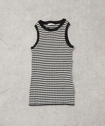 PUAL CE CIN | 針抜きリブ アメリカンスリーブタンクトップ(タンクトップ)