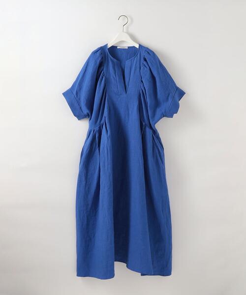 ＜A PUPIL × Steven Alan＞LINEN DRESS/ワンピース セール】＜A PUPIL × Steven Alan＞LINEN DRESS/ワンピース