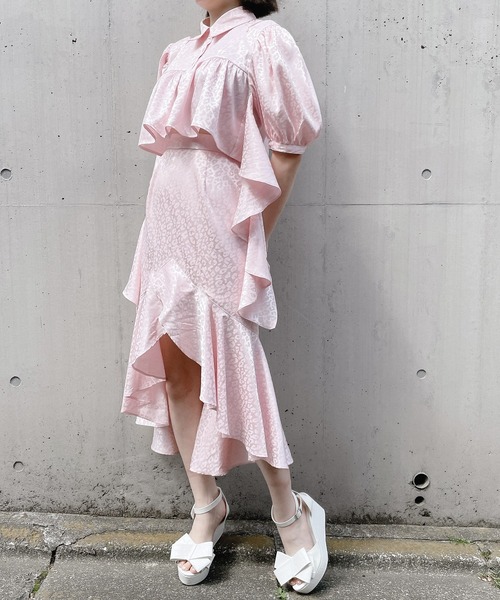 lilLilly(リルリリー)の「レオパードフリルスカート(スカート・レディース・ブラック/ベージュ/ピンク・FREE)」の20枚目の写真