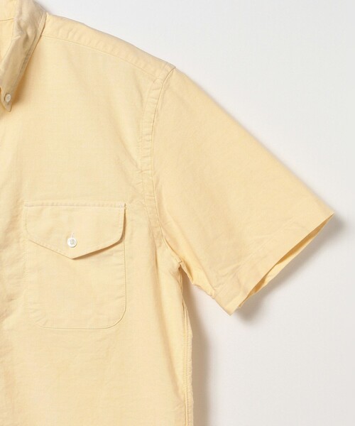 BEAMS PLUS（ビームスプラス）の「オックスフォード ショートスリーブ ボタンダウン シャツ（シャツ/ブラウス・メンズ・イエロー/ピンク/サックスブルー/ホワイト・X-LARGE/LARGE/MEDIUM/SMALL/X-SMALL）」の15枚目の写真