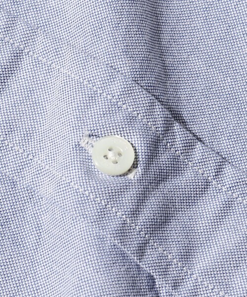 BEAMS PLUS（ビームスプラス）の「オックスフォード ショートスリーブ ボタンダウン シャツ（シャツ/ブラウス・メンズ・イエロー/ピンク/サックスブルー/ホワイト・X-LARGE/LARGE/MEDIUM/SMALL/X-SMALL）」の7枚目の写真