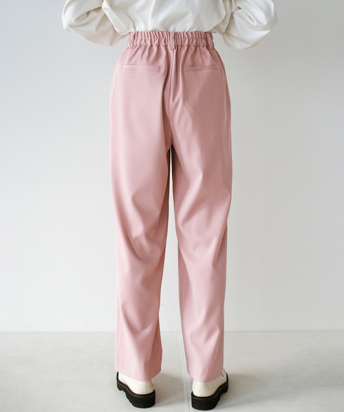 haco!（ハコ）の「脚はすらっと見せつつ気分はルンっと高めてくれる　Tシャツも映える楽ちんカラーパンツ by who made me（その他パンツ・レディース・イエロー/グリーン/ピンク/パープル/ローズ/ライトパープル/スモークピンク/グレイッシュブルー・SMALL/MEDIUM/LARGE/X-LARGE）」の14枚目の写真