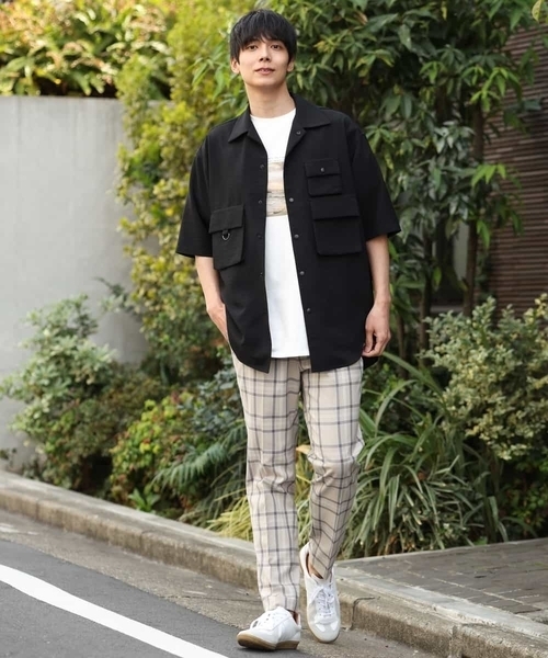 a.v.v（アーヴェヴェ）の「フィッシングワイドシャツ（シャツ/ブラウス・メンズ・ブラック・46/48）」の2枚目の写真